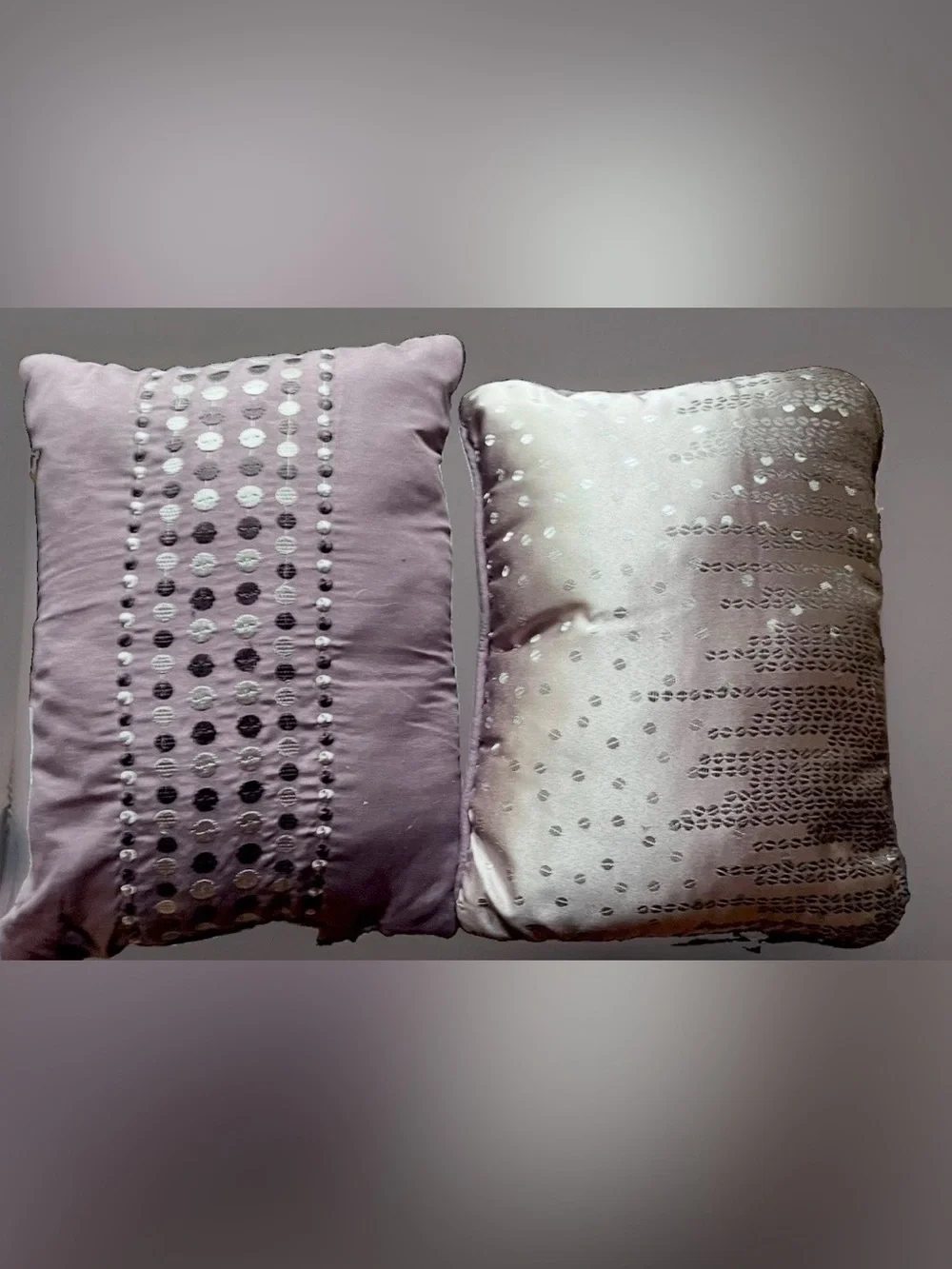 Decorative Lavender Dot Accent Pillow Cover - Set of 2
